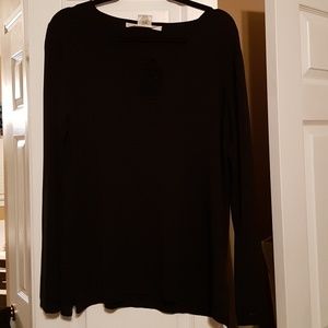 Black Dressy Tunic Sweater